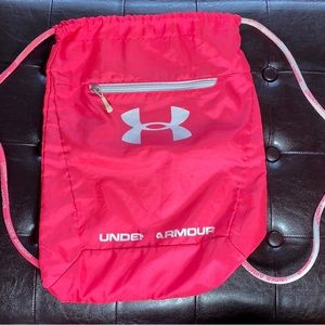 Under Armour Pink Sporty Drawstring Bag